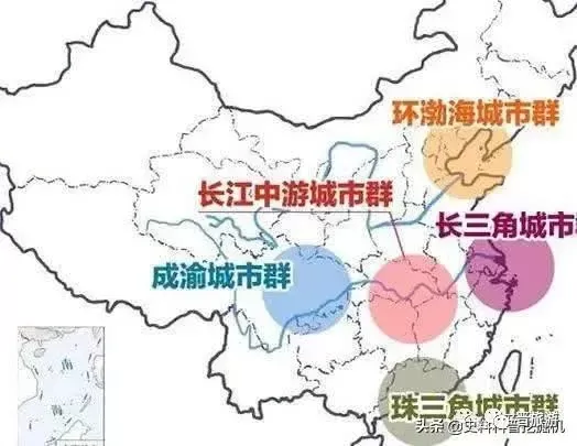 利好消息！中国未来核心五大城市群