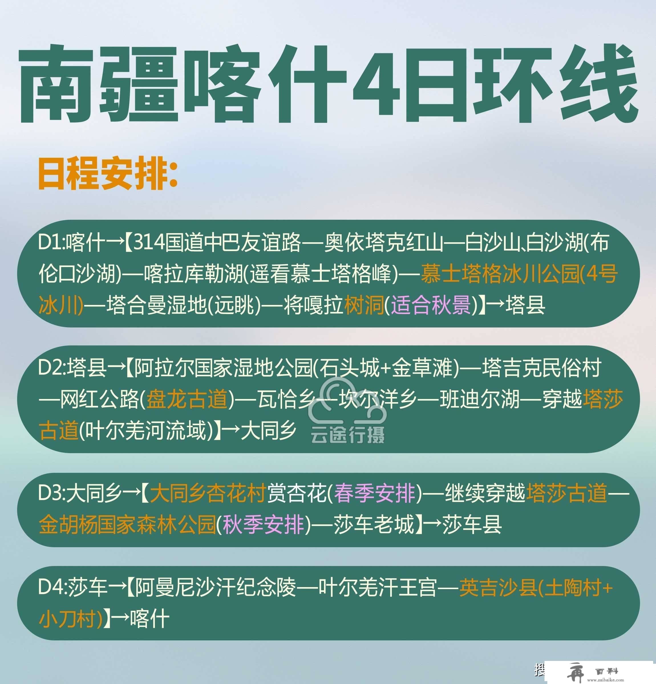 新疆喀什1-9日旅游道路规划，喀什包车游保举，喀什周边游全攻略