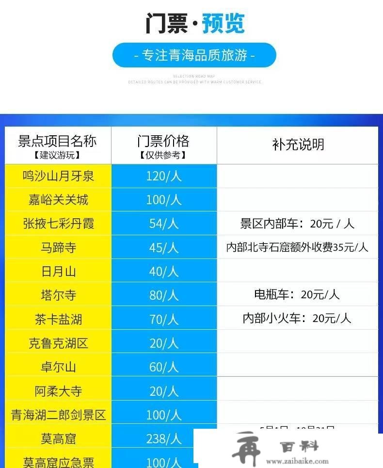 青海敦煌张掖大环线六日游-攻略道路图-包车价格2023