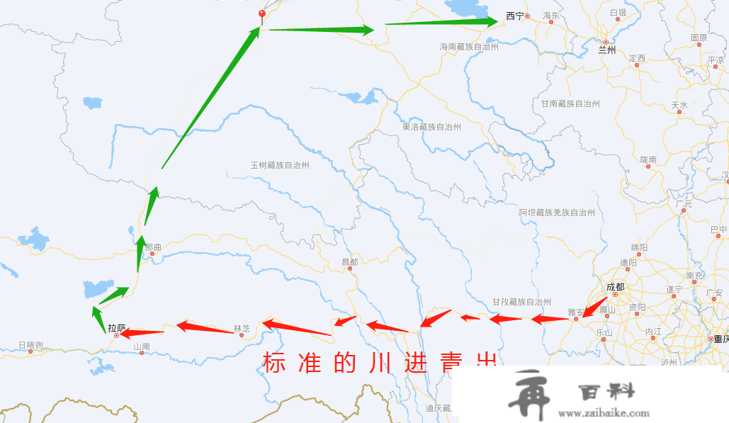 一条包罗丙察察、阿里大北、川藏北线的进出藏线路