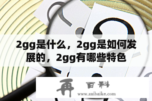 2gg是什么，2gg是如何发展的，2gg有哪些特色