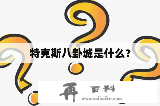 特克斯八卦城是什么？