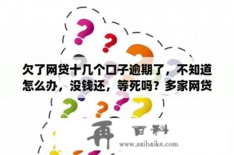 欠了网贷十几个口子逾期了，不知道怎么办，没钱还，等死吗？多家网贷逾期还能借吗