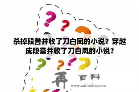 杀掉段誉并收了刀白凤的小说？穿越成段誉并收了刀白凤的小说？