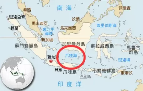 印尼宾坦岛位置爪哇国在地图哪个位置？