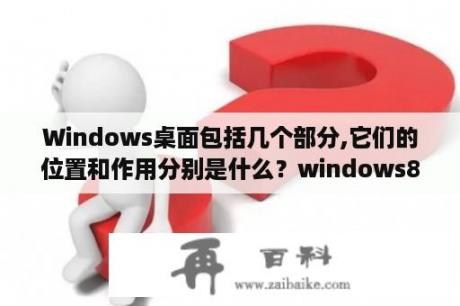 Windows桌面包括几个部分,它们的位置和作用分别是什么？windows8.1中文版、单语言版本、核心版、专业版这四个版本有什么区别呢？我一直不懂？