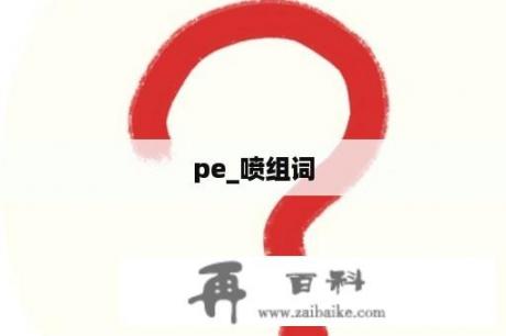 pe_喷组词