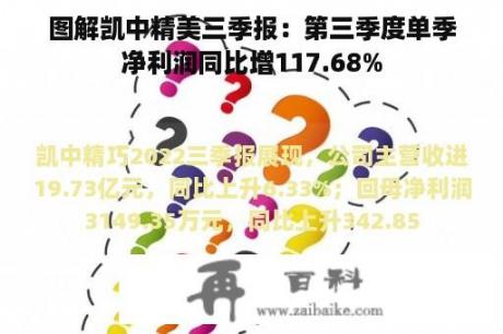 图解凯中精美三季报：第三季度单季净利润同比增117.68%