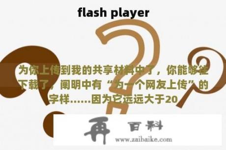 flash player