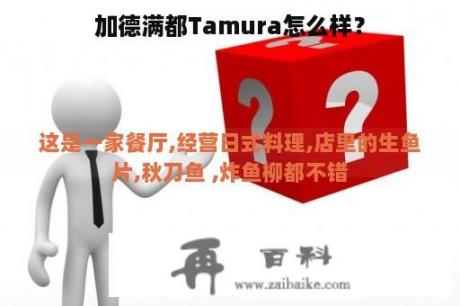 加德满都Tamura怎么样？