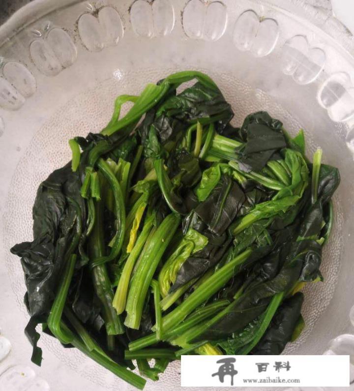 粉丝菠菜凉拌法